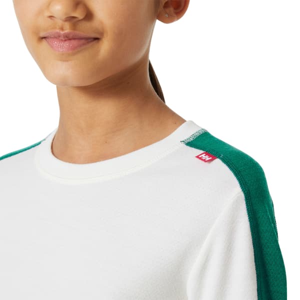 Ensemble thermique HELLY HANSEN JR LIFA MERINO MIDWEIGHT SET EMERALD