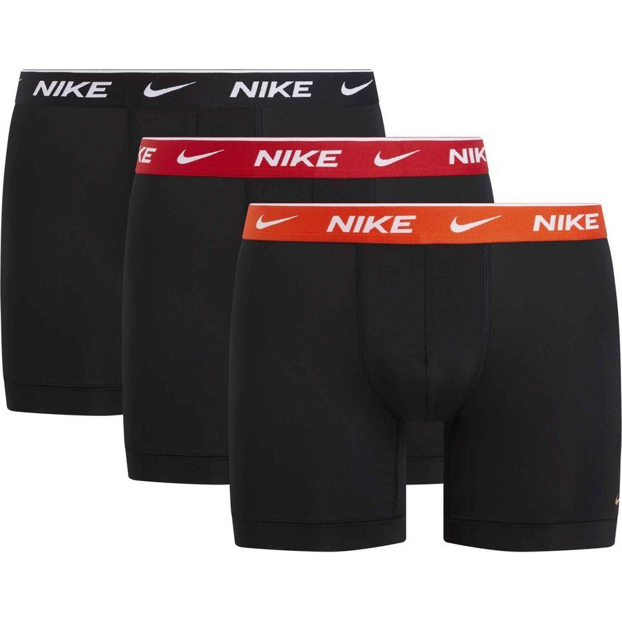 Nike Shorts Boxer Pack de 3 - Noir/Rouge/Orange