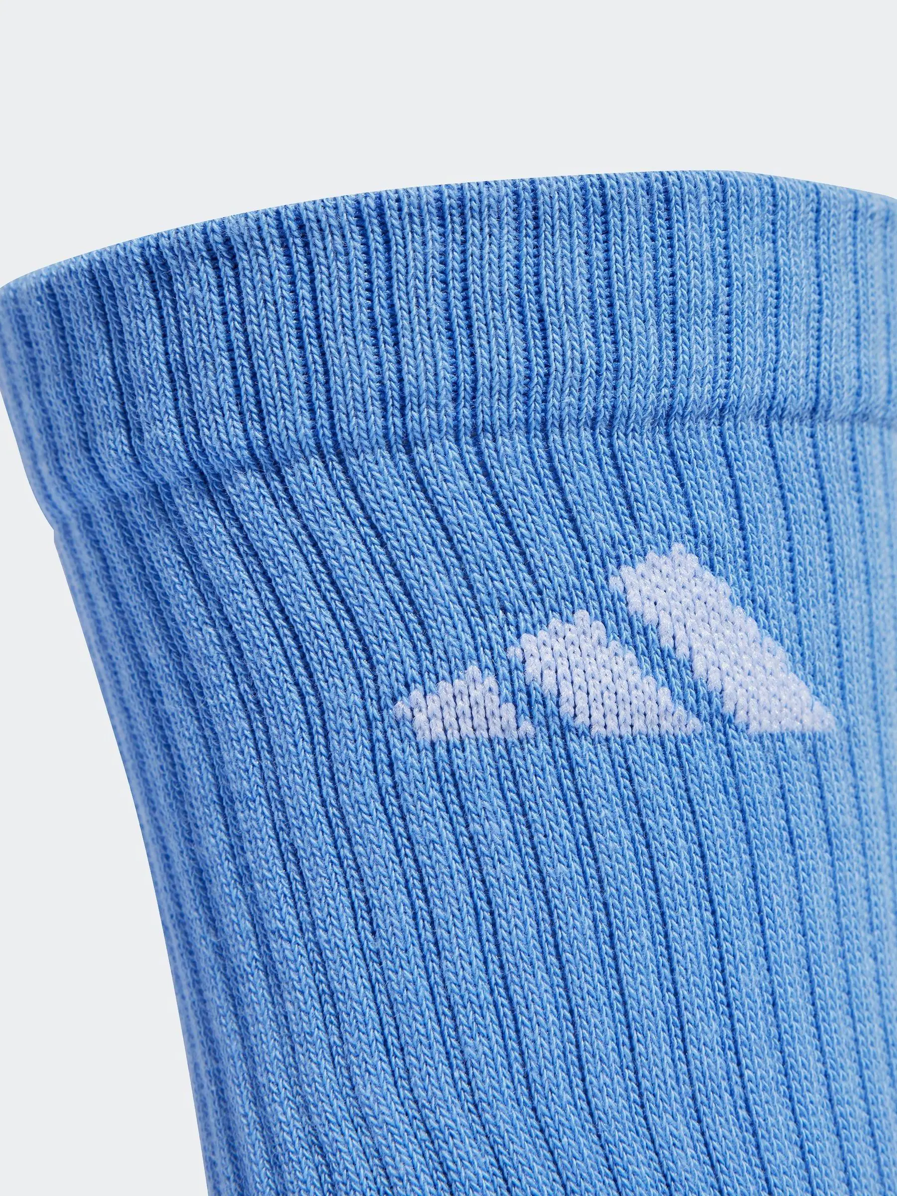 Blauw - adidas Logo Crew Socks 6 Pack