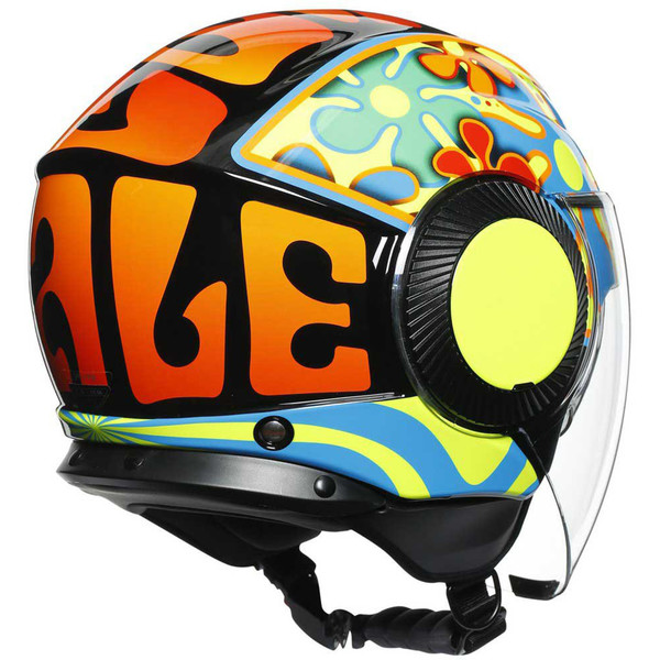AGV - Casque Orbyt Valencia 2003 Bleu / Jaune / Orange