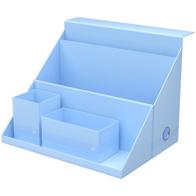 Oxford Harmonia - Boite All in box - Dos 120 mm - Carte rigide rembordée et pelliculée - Disponible en 3 coloris : bleu pastel, vert amande et noir bleuté