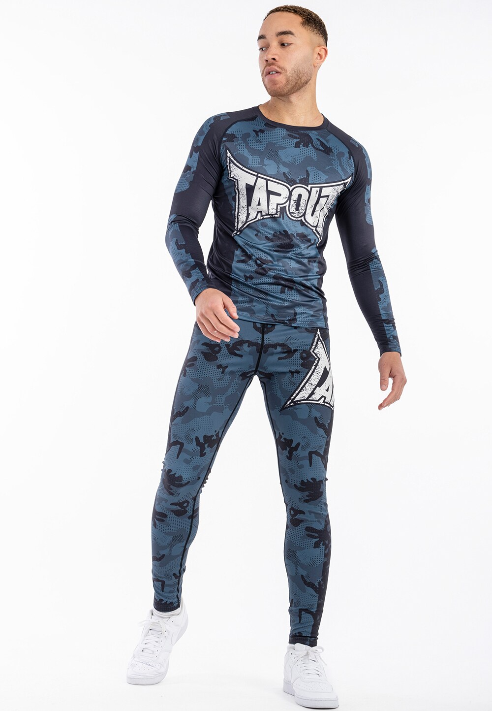 Tapout Herren langärmeliges Funktionsshirt schmale Passform DUNCAN