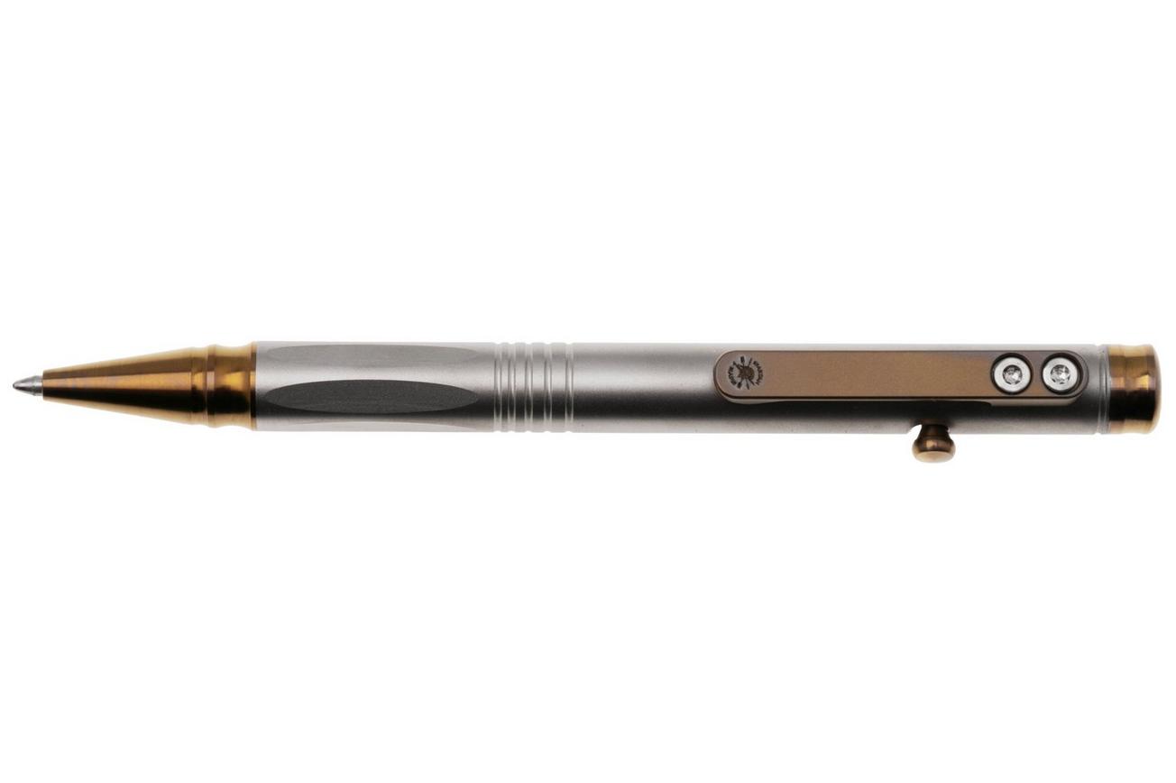 Spartan Blades Grafi Bolt Action Pen, Bronze Titanium, everyday carry pen