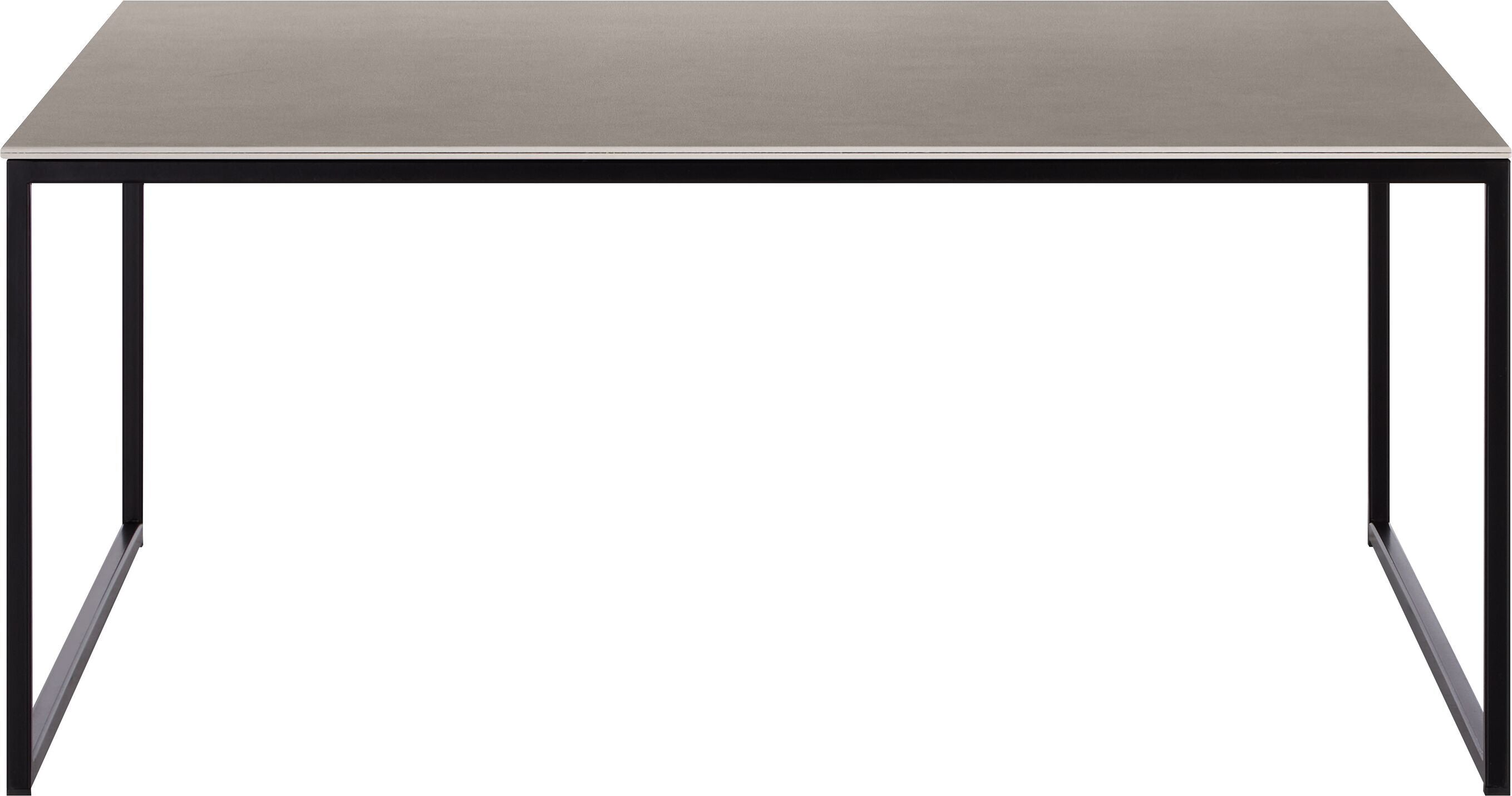 AVEA Salontisch - Beton hell / schwarz / B: 90.0 cm x T: 90.0 cm x H: 39.6 cm