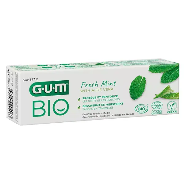 Pasta de dentes orgânica Gum Fresh Mint 75ml