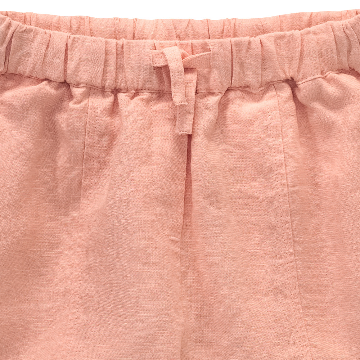 Jonas Nielsen Mädchen Leinen-Shorts mit Tunnelzug apricot