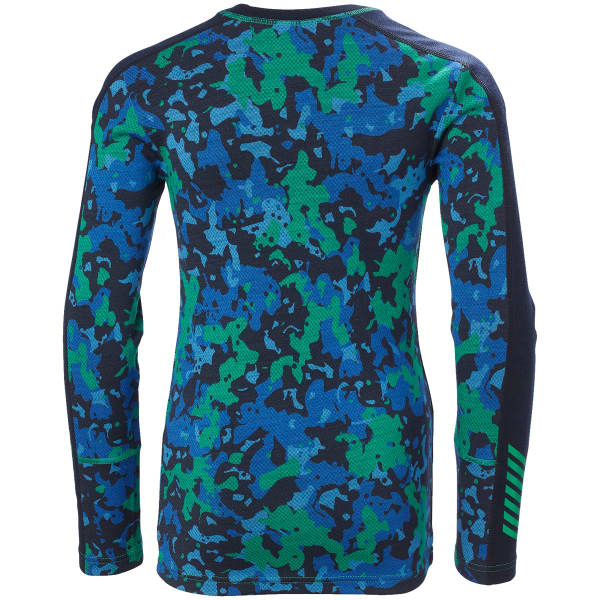 Ensemble thermique HELLY HANSEN JR GRAPHIC LIFA MERINO SET GREEN