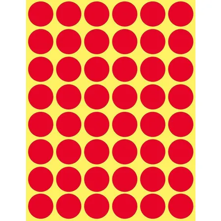 Avery Zweckform 3374 Markierungspunkte Ø 18 mm, 22 Bogen/1.056 Etiketten, rot