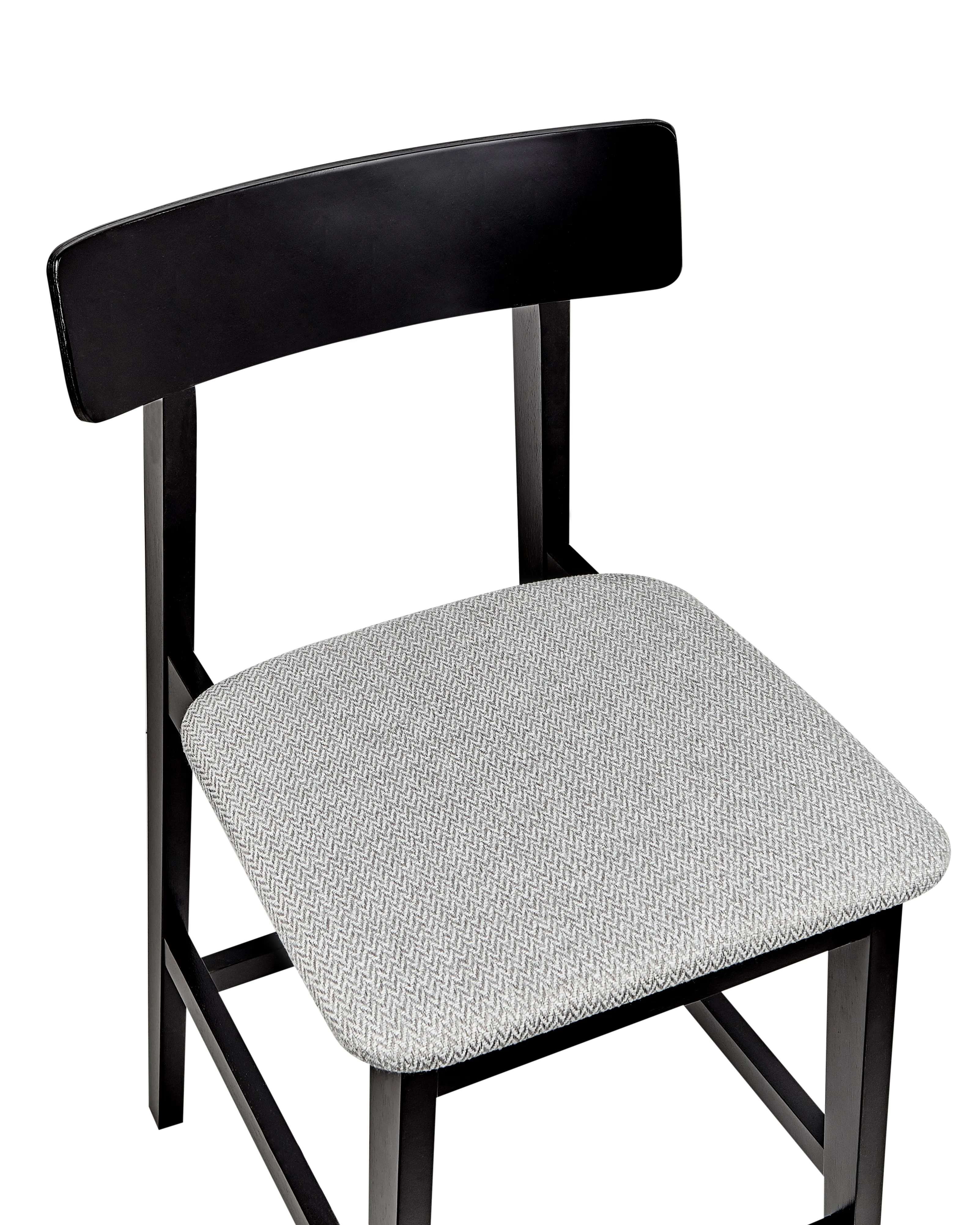 Set van 2 barstoelen ISANTI Hout Zwart/grijs