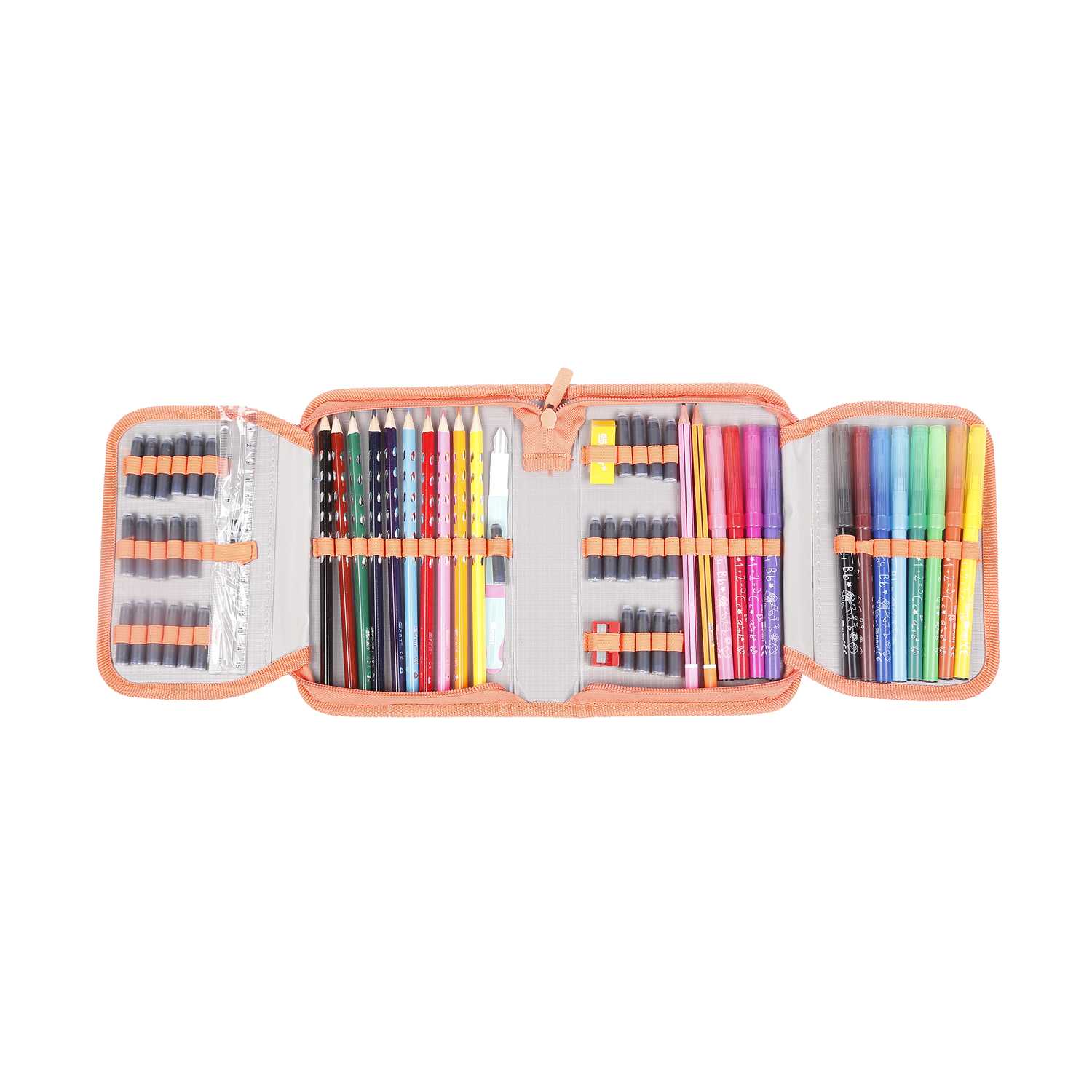 Schüler-Etui 60teilig gefüllt 8fach