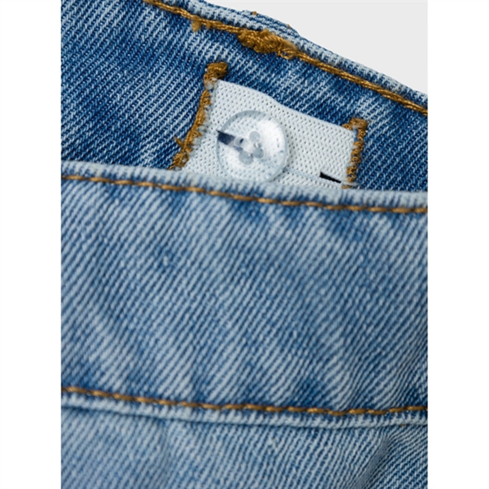 Light Blue Denim Rose Wide Cargo Jeans Noos
