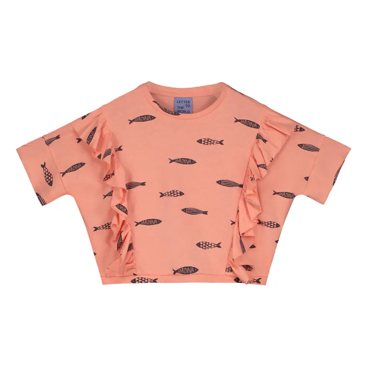 Letter To The World T-Shirt Mumbai Coton Bio | Rose pêche