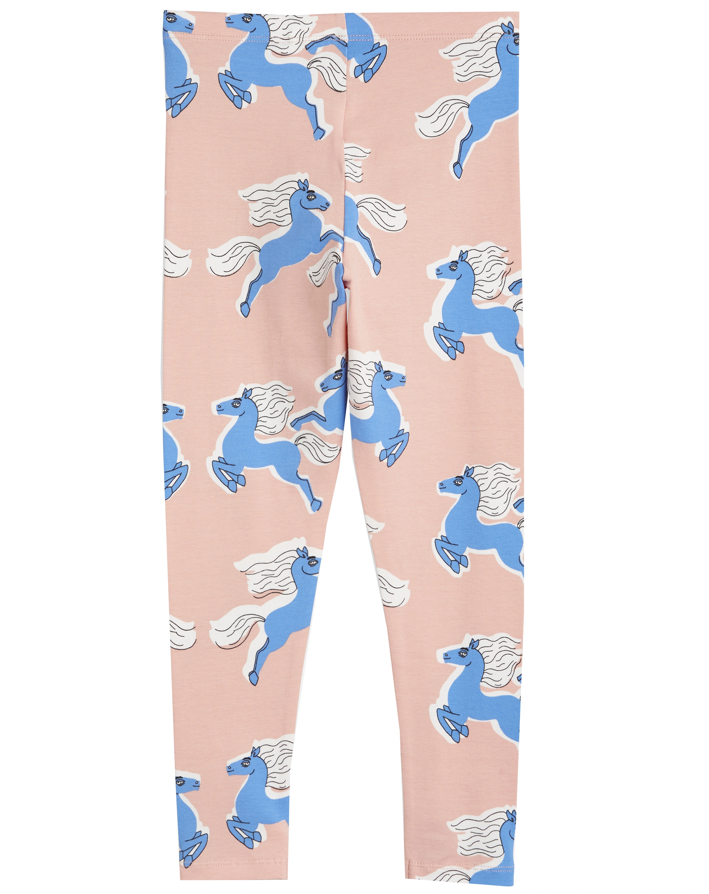 Leggings HORSES AOP in apricot