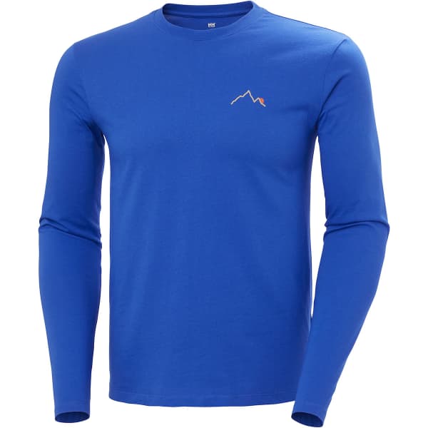 T-shirt HELLY HANSEN F2F ORGANIC COTTON LS TEE COBALT 2.0 COBALT 2.0