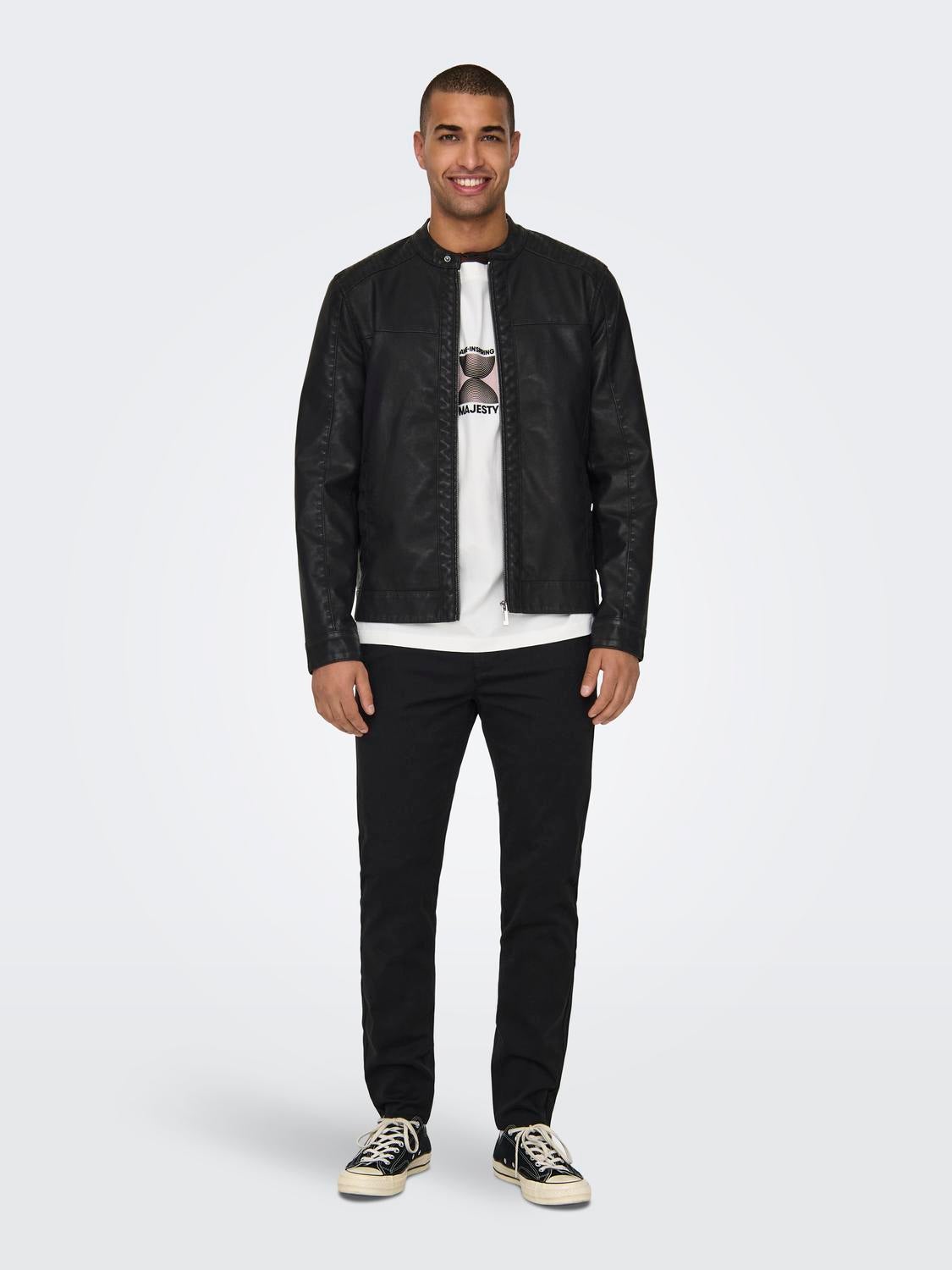 ONSMIKE Jacke Black