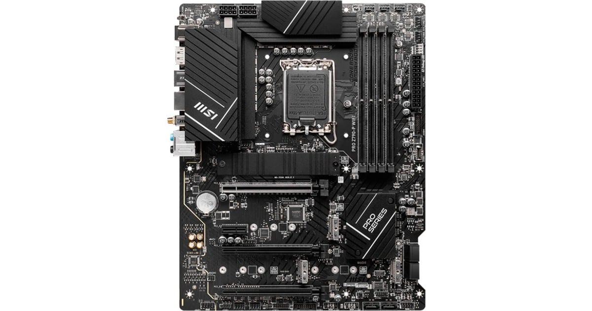 MSIPRO Z790-P WIFI socket 1700 moederbord  (Zwart, RAID, 2.5 Gb-LAN, WLAN, BT, Sound, ATX)