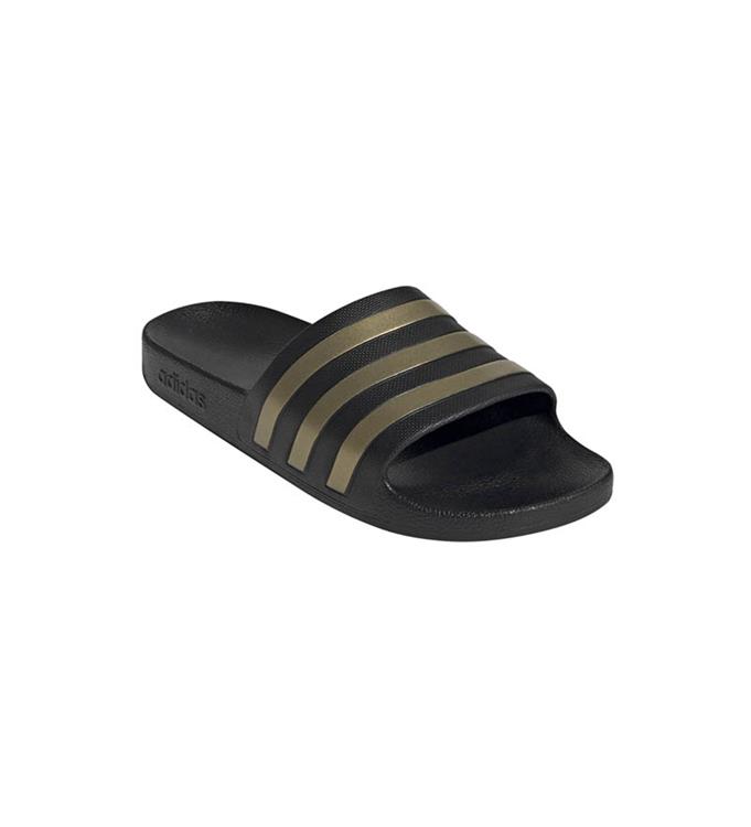 ADILETTE AQUA cblack/goldmt/cblack