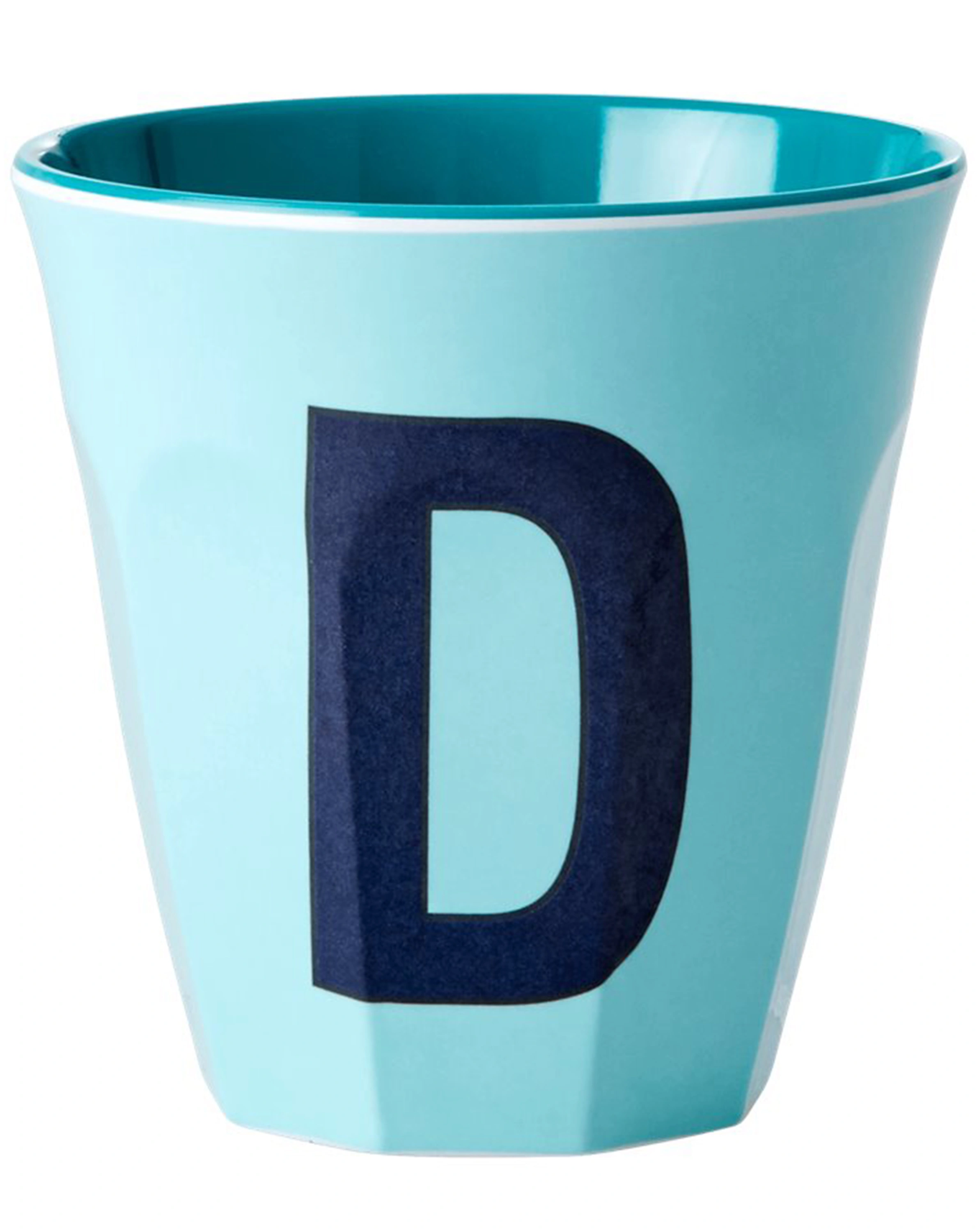 Melamin-Becher LETTER D - MEDIUM in mint