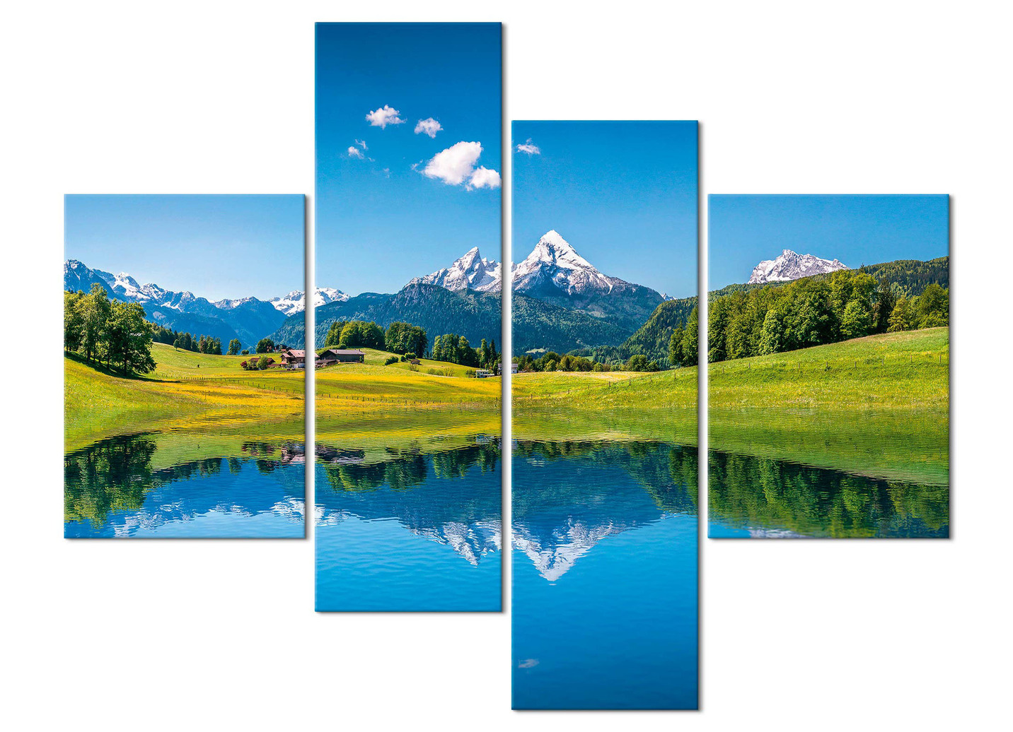 Hochwertiges Bilder-Set, 4-teilig