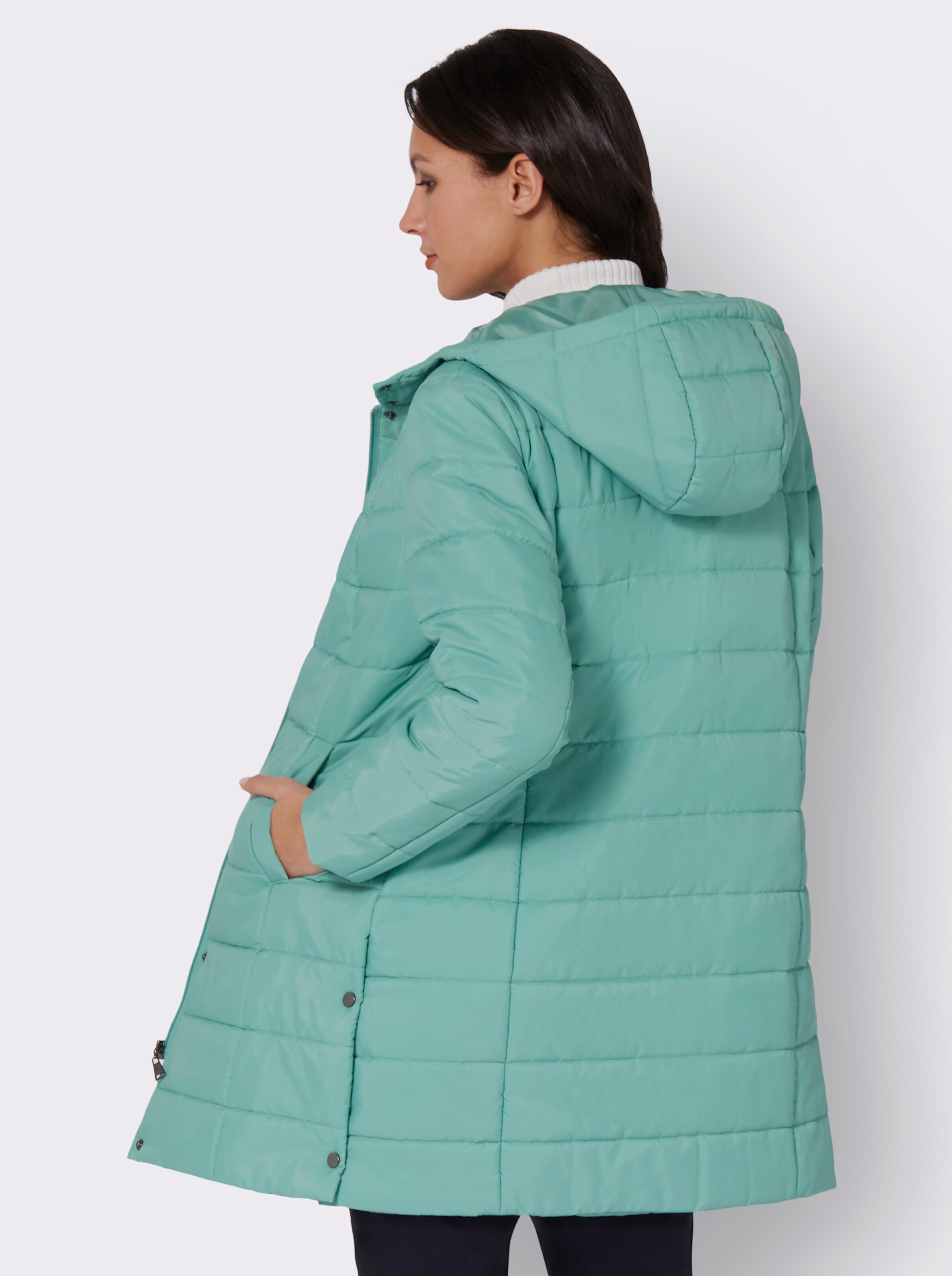 Steppjacke mit Teilungsnähten