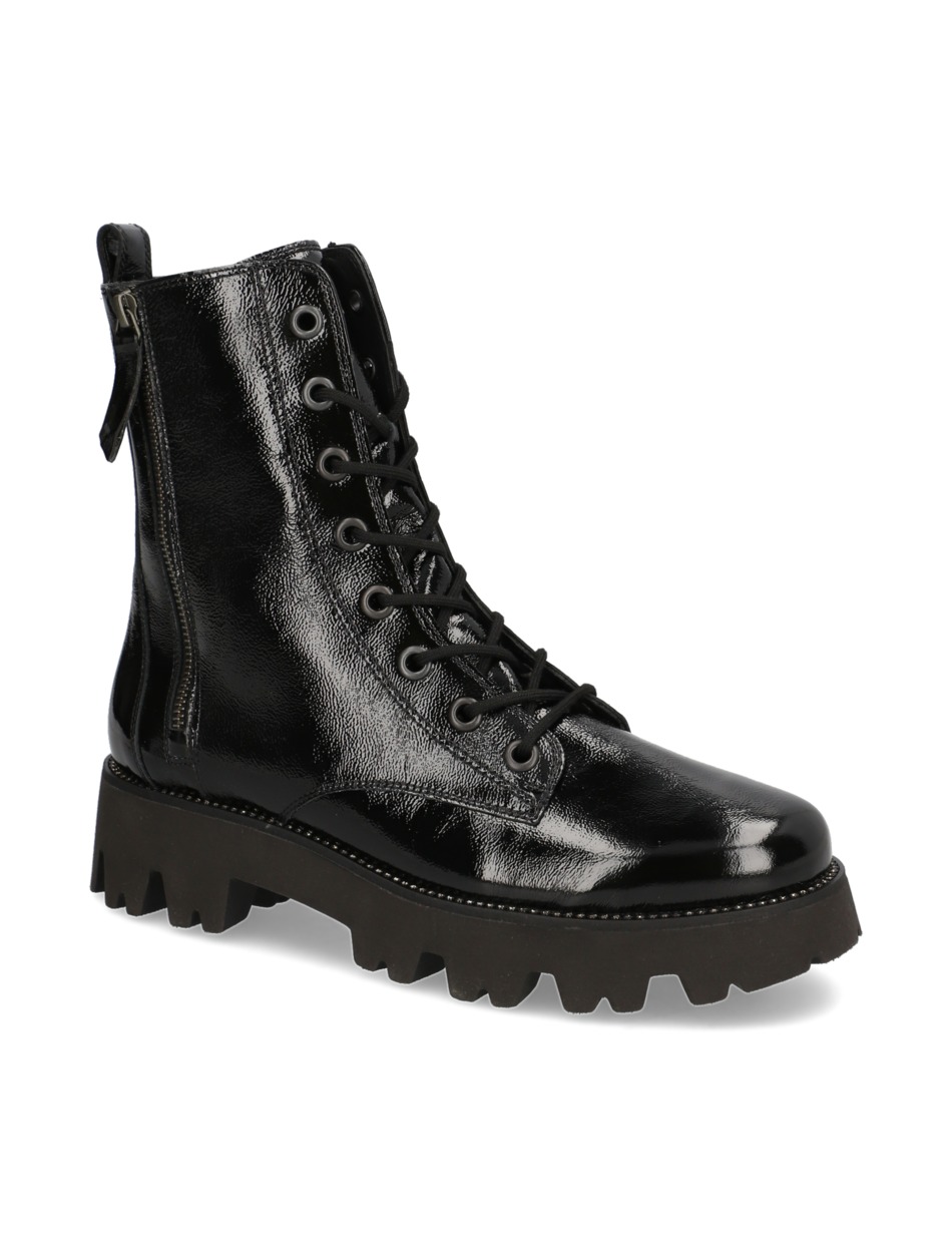 Lackleder Schnürboot