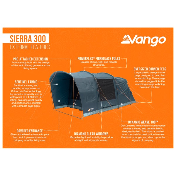 Vango - Sierra 300 - Tente 3 places