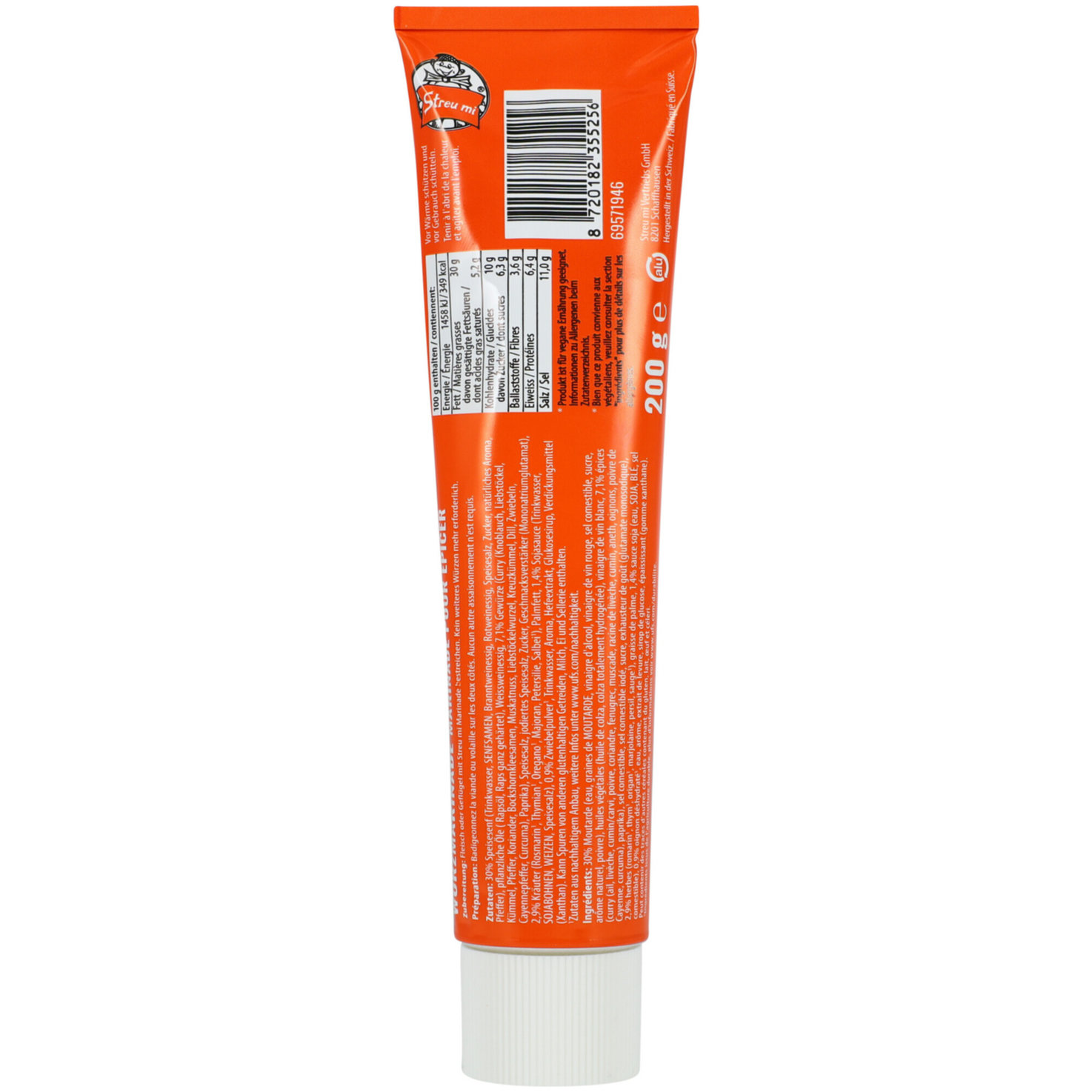 STREU MI Würzmarinade Rot für Fleisch Tube 200 g