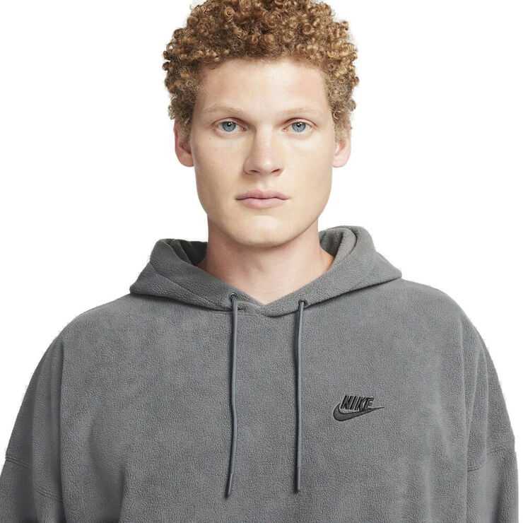 Nike Club Fleece Polar Fleece Haettetroje Grå