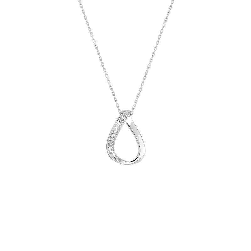 Collier Femme - Oxyde de zirconium - Or 18 Carats - Longueur : 42 cm