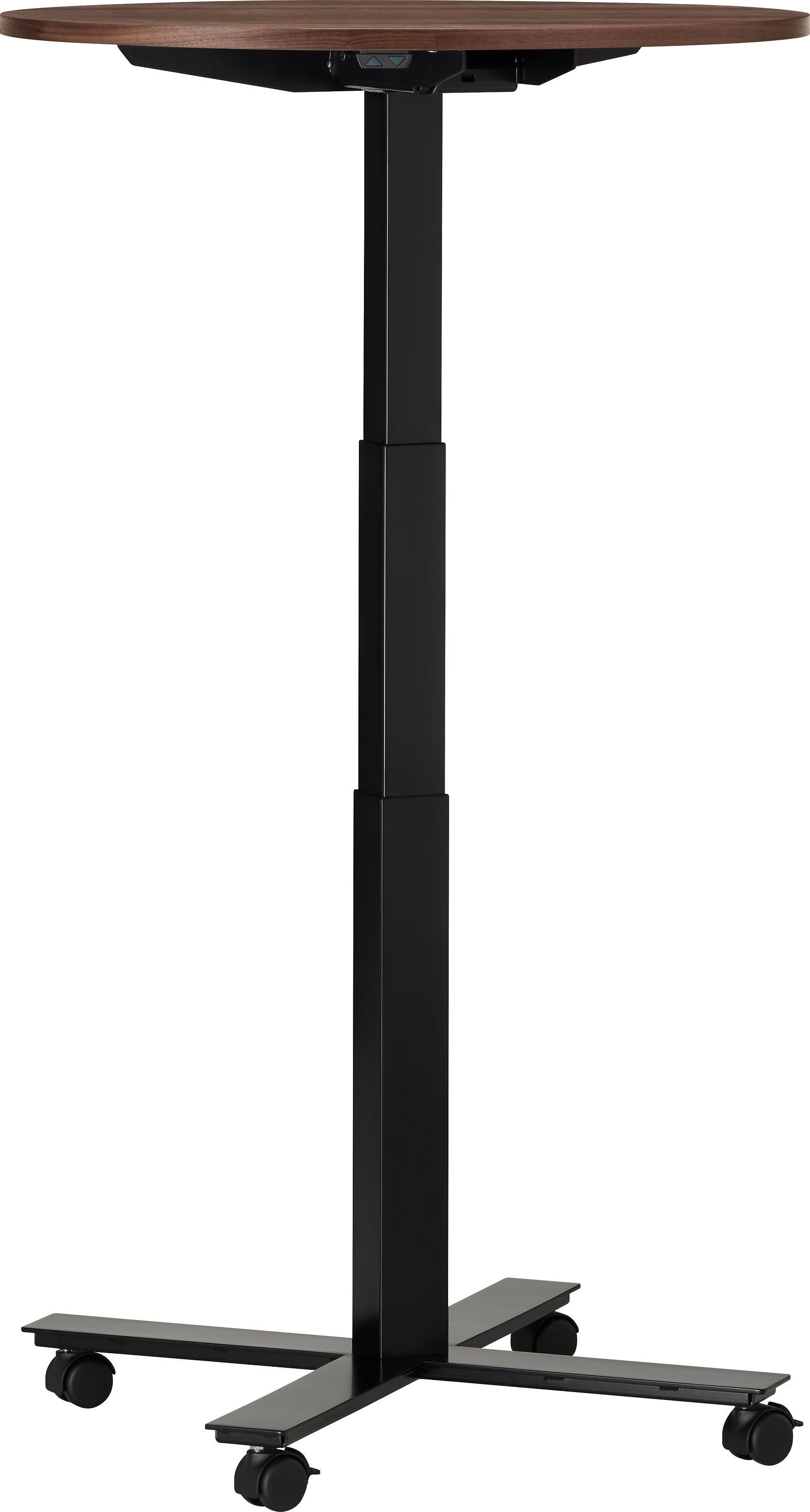 FLEXCUBE Besprechungstisch höhenverstellbar - Nussbaum / H: 66.5 cm