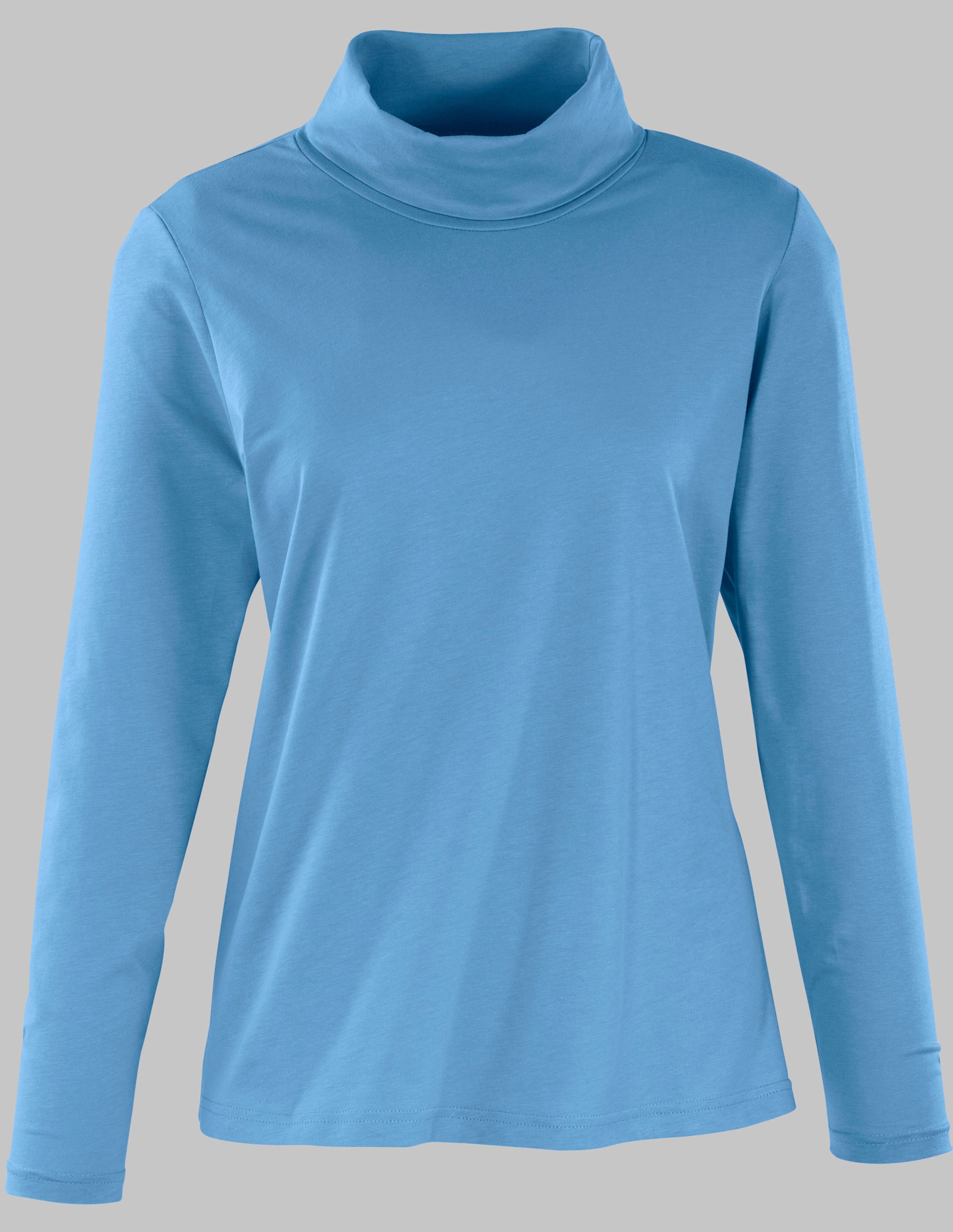 Rollkragenshirt in bleu