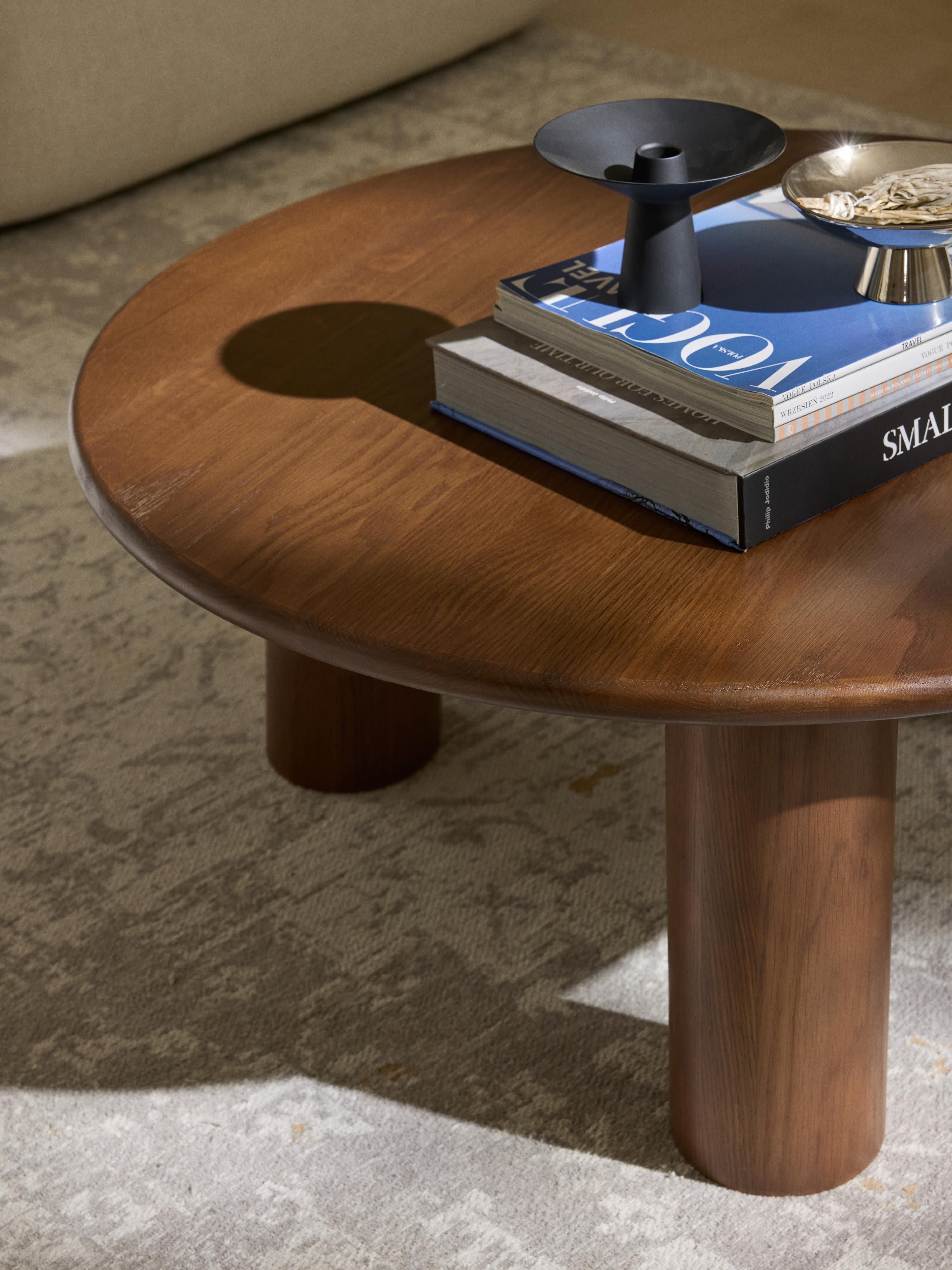 Ronde salontafel Didi van eikenhout