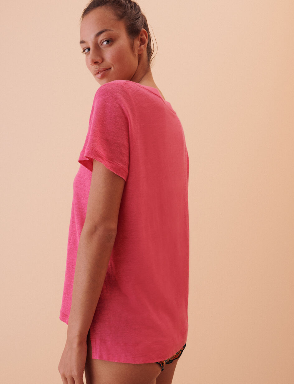 T-shirt manches courtes - rose magenta