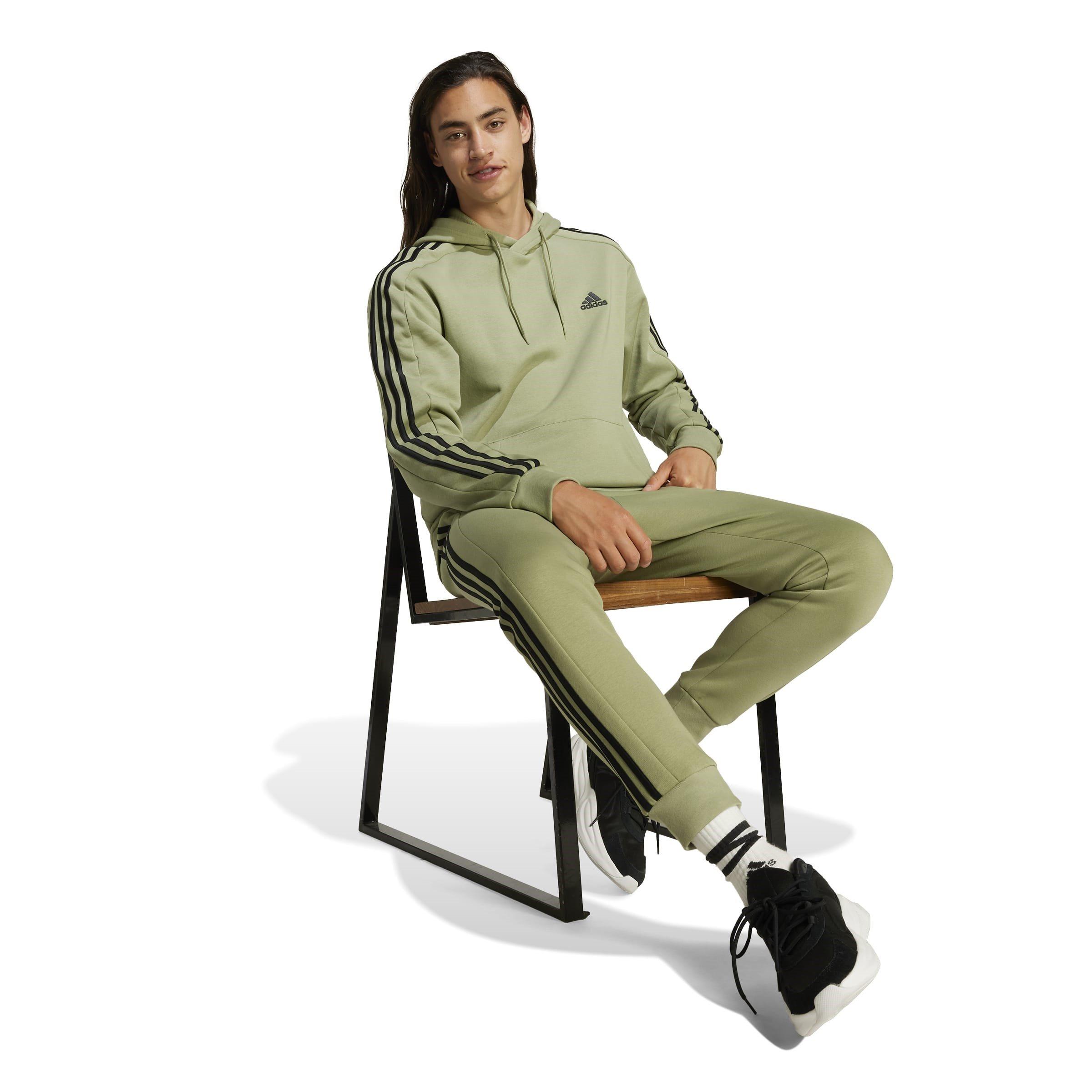adidas Essentials Fleece 3-Stripes Hoodie Mens