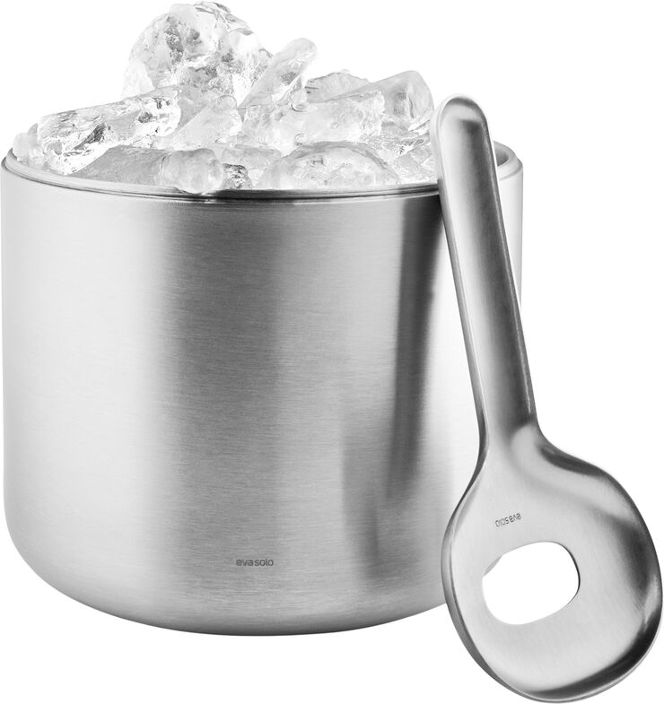 Eva Solo Liquid Lounge Isoleret isspand med ske Brushed steel