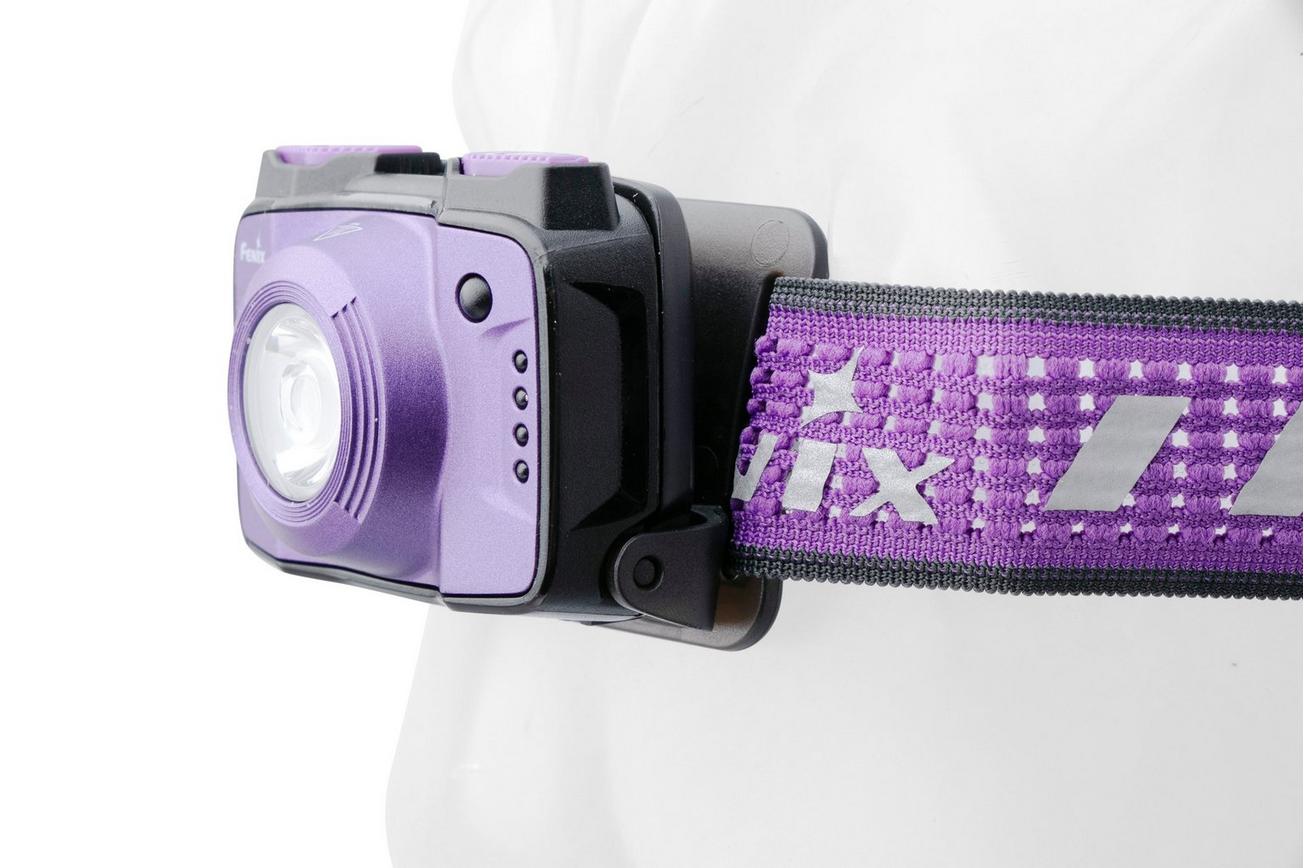 Fenix HL12R-P V2.0 oplaadbare hoofdlamp, 500 lumen, paars