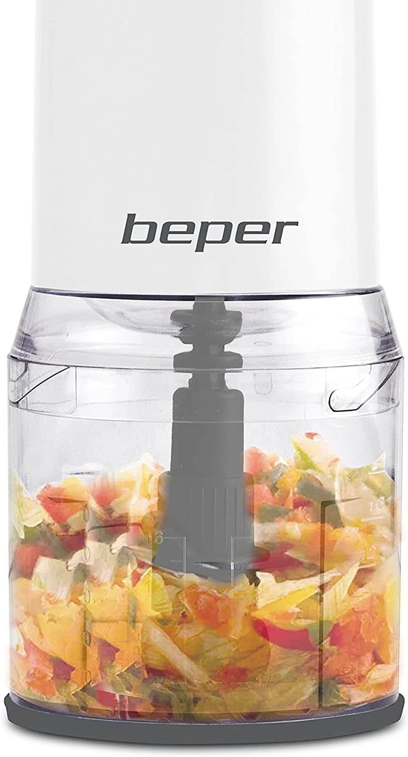 Beper BP.552 Universal-Zerkleinerer mit doppelter Klinge für gleichmäßiges Mahlen und Zerkleinern