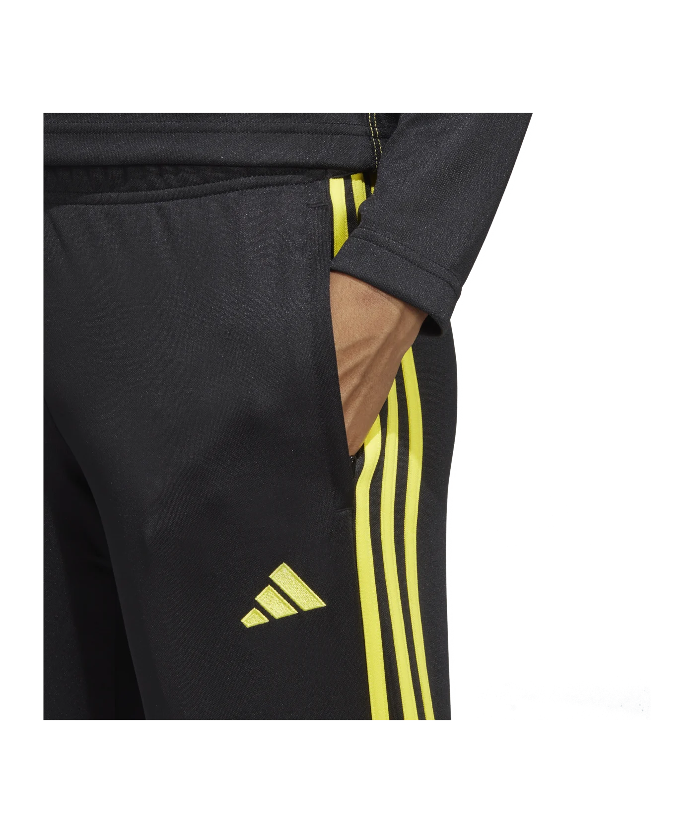adidas Tiro 23 Club Trainingshose Damen Schwarz Gelb