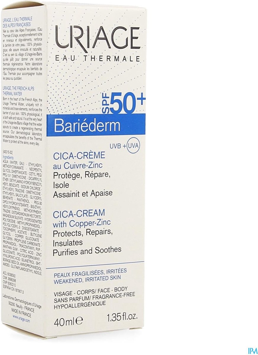 Uriage Bariederm cica creme SPF50 (40 ml)