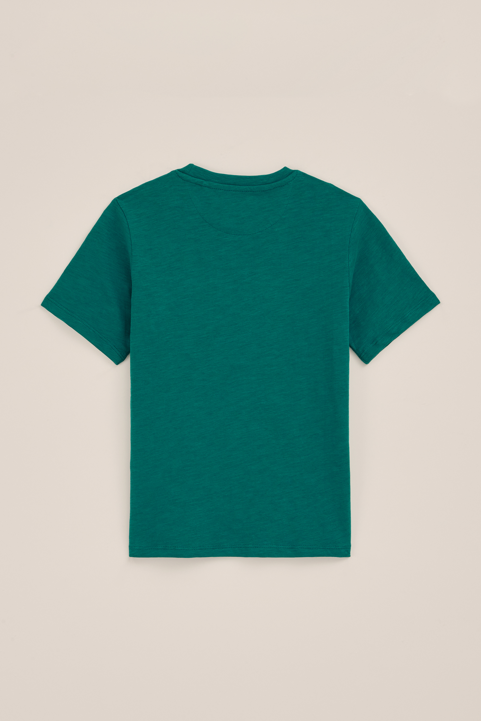 Jongens T-shirt met borstzak WE Fashion Donkergroen