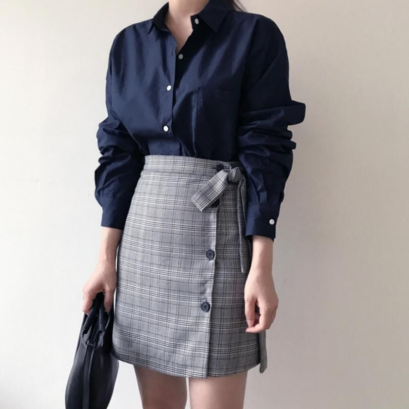 Brigitte - Minirok met hoge taille en strik