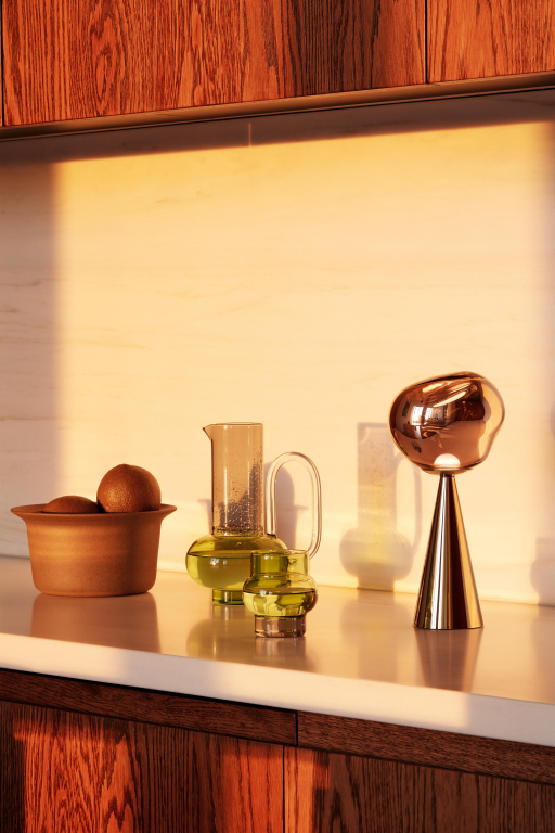 Tom Dixon Melt tafellamp LED oplaadbaar goud