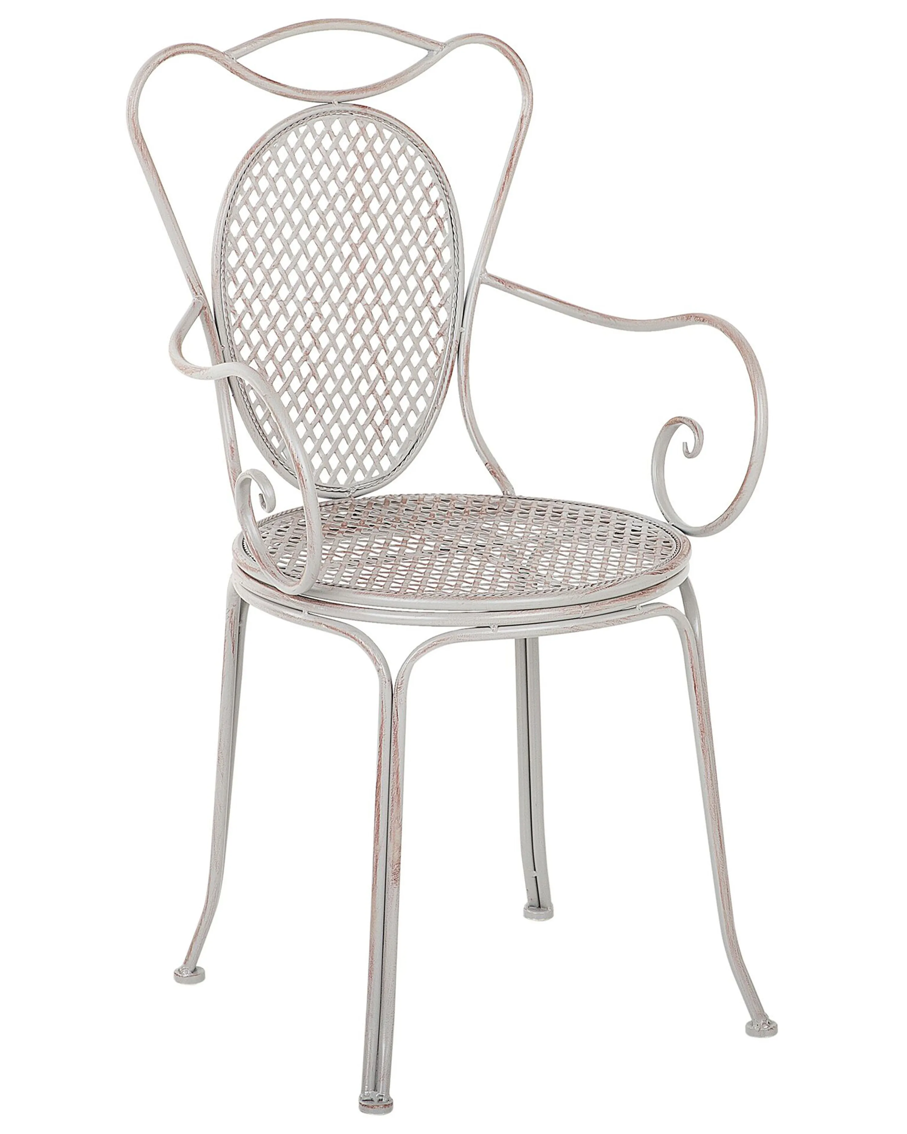 Set van 2 tuinstoelen CILENTO Metaal Grijs