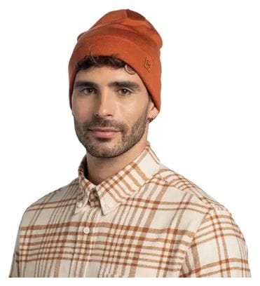 Bonnet Buff Merino Heavyweight Beanie Solid Orange