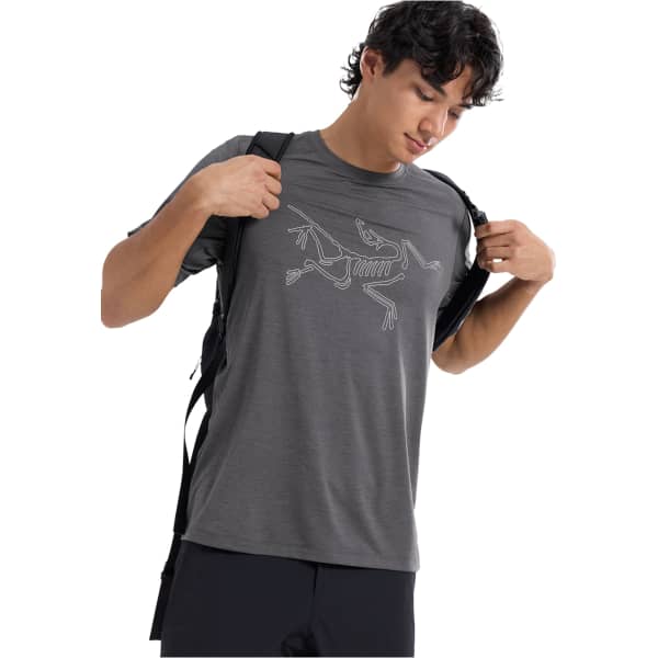 T-shirt randonnée ARC'TERYX CORMAC LOGO SS M BLACK HEATHER