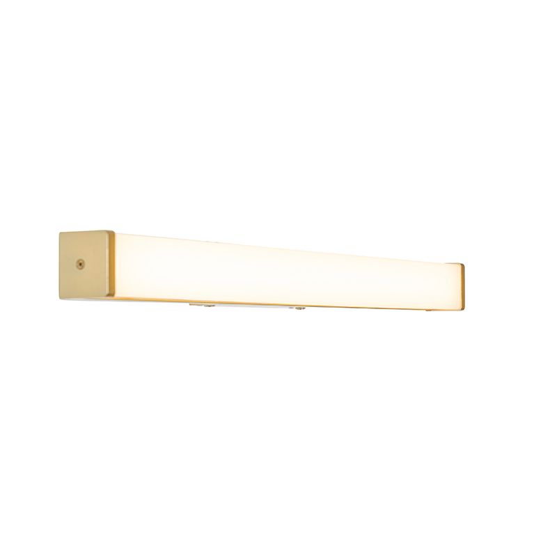 Badkamer wandlamp messing 62 cm incl. LED IP44 - Cascada