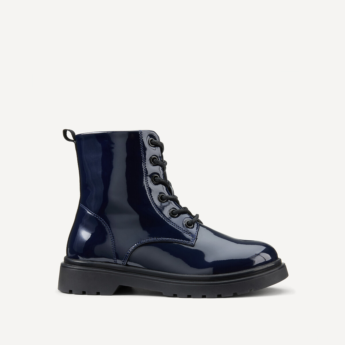 COLEÇÃO LA REDOUTE<br>Botas de verniz rendado