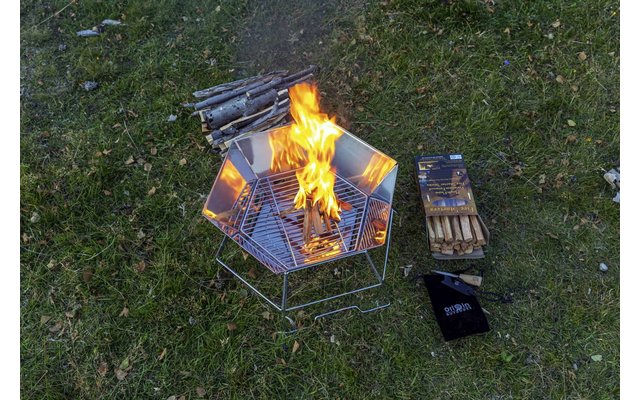 Origin Outdoors Hexagon Grill und Feuerschale 40 x 45 cm