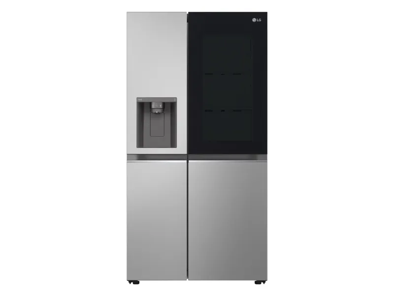 LG InstaView GSGV81PYLL, Fritstående, Amerikansk dør, Sølv, 2 dør(e), Prime Silver, Berøring