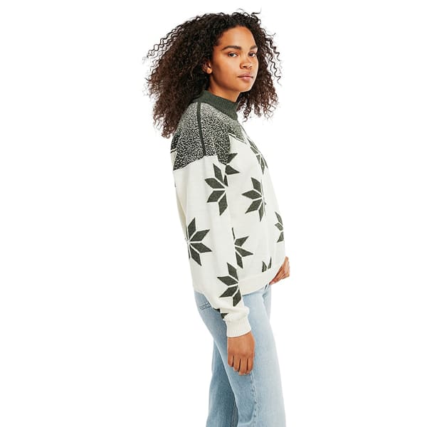 Pull DALE OF NORWAY WINTER STAR F SWEATER OFFWHITE DARK GREEN